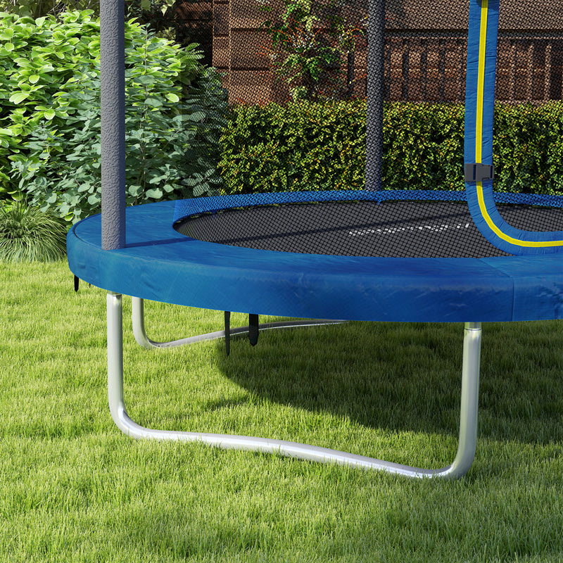 SPORTNOW 6ft Trampoline with Safety Enclosure Net, Steel Frame Outdoor Trampoline, with Edge, Safety Cover AOSOM