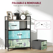 4 Drawer Bedroom Chest of Drawers With Spacious Storage For Clothes and Toys, Blue