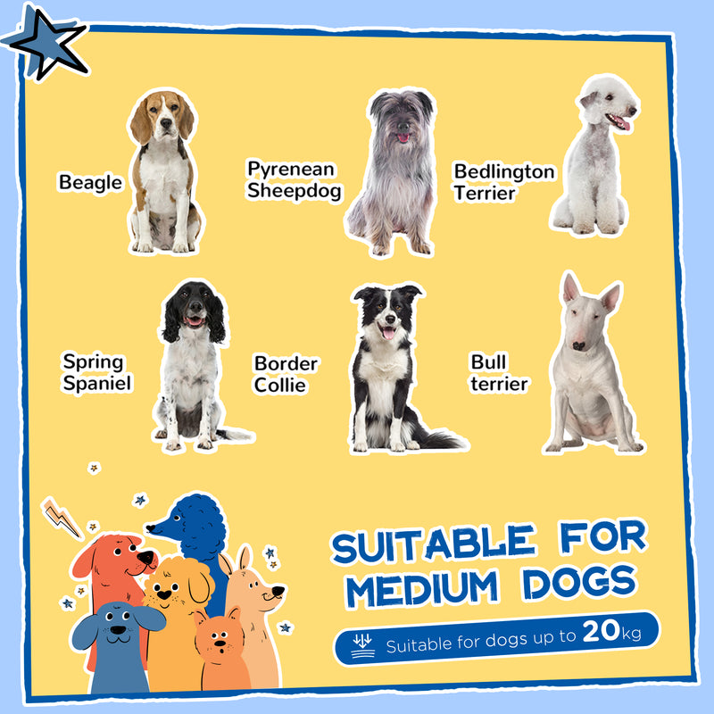 Wooden Dog Kennel with Removable Floor Openable Roof and Large Window Yellow by PawHut