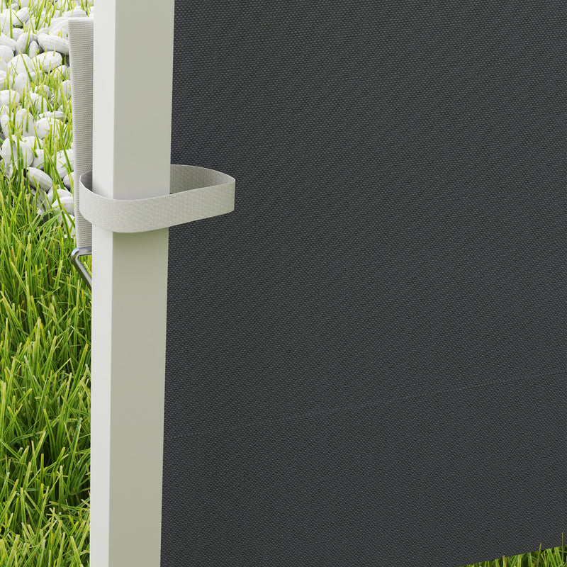 Dark Grey 3m Gazebo Replacement Side Wall Panels With Window by Outsunny