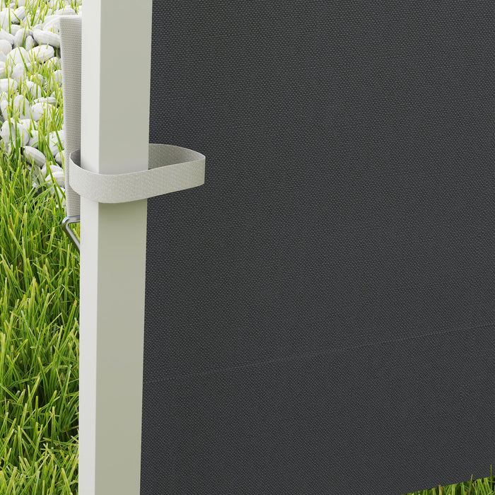 Dark Grey 3m Gazebo Replacement Side Wall Panels With Window by Outsunny