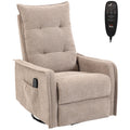 Massage Recliner Chair with Heat and Swivel for Relaxing Evenings Brown