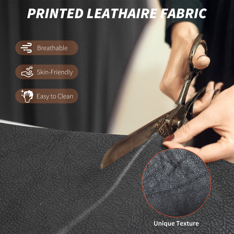 Black Reclining Office Chair With Lumbar Support Pillow For All Day Comfort