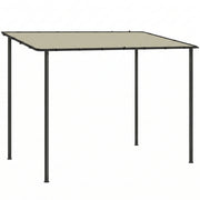 Lean To Pergola with UPF30 Sun Protection for Small Patios and Gardens Cream Outsunny