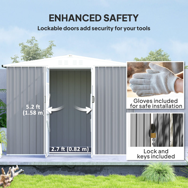 Front view labelling the 82 cm wide and 158 cm high door opening, with gloves and lock insets