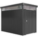 Galvanised Steel Garden Storage Shed with Roof Windows and Lockable Door for Tool Storage by Outsunny