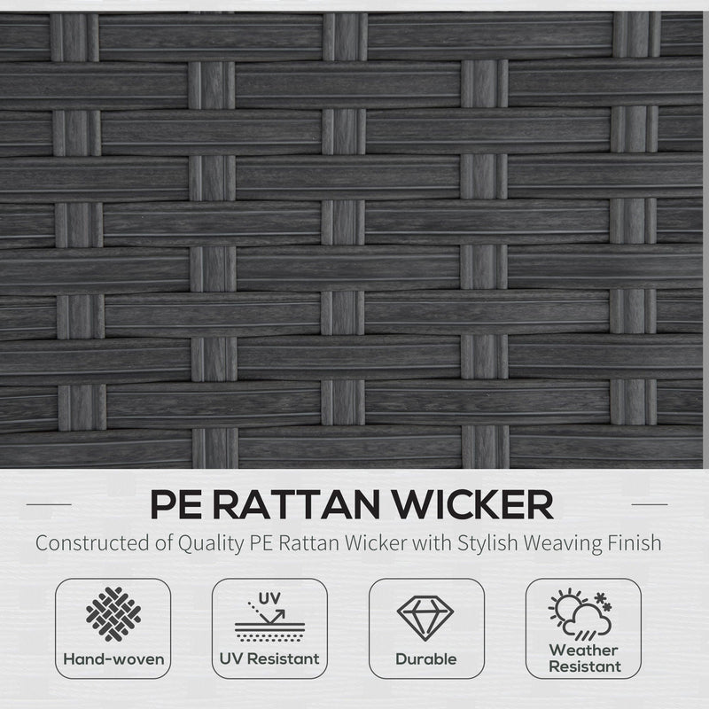 9 Seater Rattan Garden Sofa and Table With Footstools