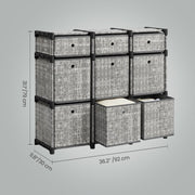 Cube organiser assembly parts and anti-tip kit