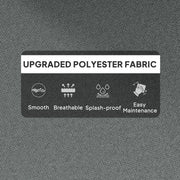 Light Grey Padded Outdoor Seat Cushion 115 x 56 cm by Outsunny