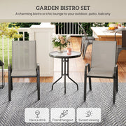 Outsunny Three-Piece Outdoor Garden Set - Light Grey AOSOM
