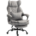 Office Chair for Big and Tall Adults with Wide Seat and Reclining Back Support Grey