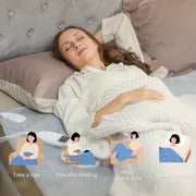 Electric Heated Throw Blanket with 5 Heat Settings and 10 Hour Timer for Cosy Warmth Grey AOSOM