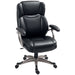 Black Faux Leather Executive Office Chair Adjustable Height 49.5-59cm by HOMCOM