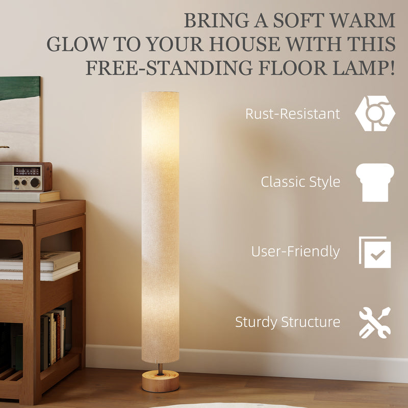 Modern LED Floor Lamp with Adjustable Colour Temperatures for Living Room Use, Grey