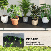 Portable Foldable Mini Greenhouse with Zipped Door Ideal for Gardens and Patios Green AOSOM
