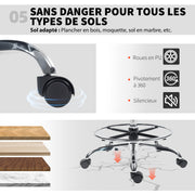 Ergonomic Draughtsman Chair With Adjustable Lumbar Support Ideal For Office Use Black