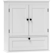 Wall Mounted Bathroom Cabinet With Adjustable Shelf For Organised Storage, White