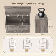 Storage bench 100L - Grey