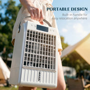 Portable Air Conditioner and Mini Fan with Humidifier for Bedrooms and Offices White AOSOM