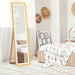 Full Length Mirror with Adjustable LED Light Oak Frame by HOMCOM