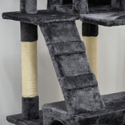 Cat Tree Scratching House with Activity Play Centre by PawHut