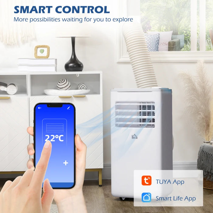 9,000 BTU Smart WiFi Portable AC, Remote, LED