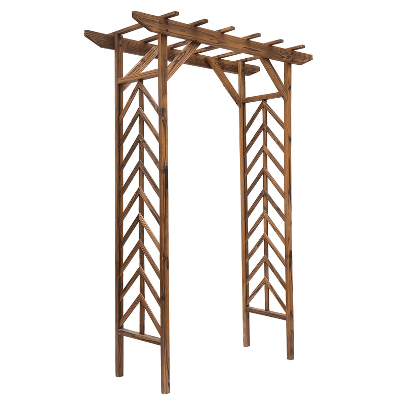 Outdoor dining table with weather-resistant surface for garden use grey AOSOM