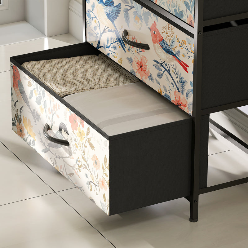 4 Drawer Chest of Drawers with Spacious Storage for Bedroom or Living Room White