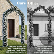 Comparison of the dense 1400-tip arch against a thin, open-structure arch