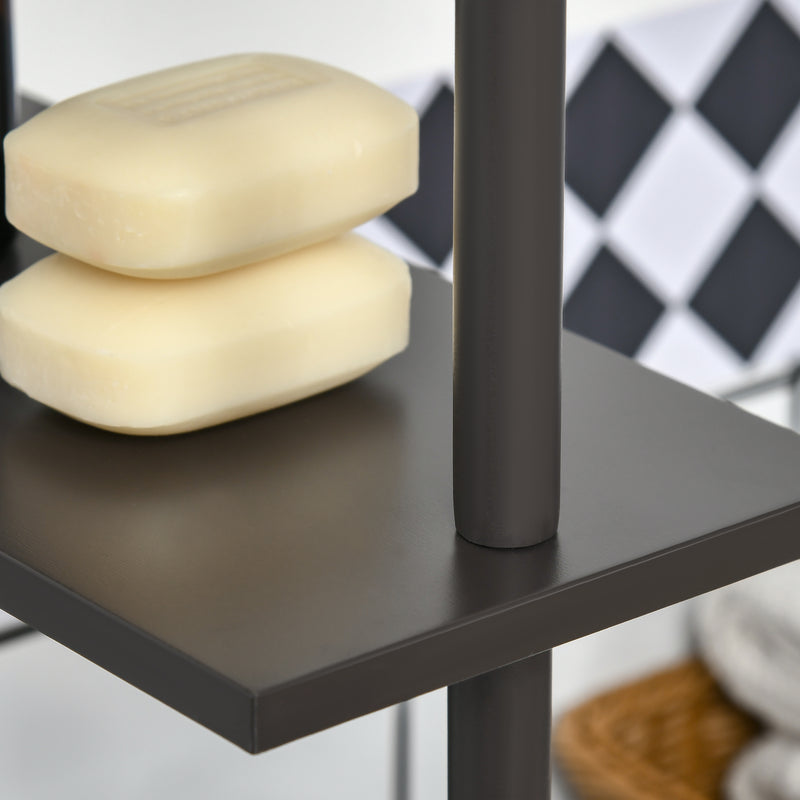 Tall Freestanding Bathroom Storage Cabinet With Shelves and Drawers Brown by HOMCOM