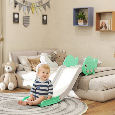 Kids Sofa Slide 130cm HDPE Toddler Slide for Sofa Bed Stairs Easy to Assemble Green by AIYAPLAY AOSOM