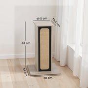 Cat Scratching Post With Replaceable Board And Perch For Indoor Play, Oak AOSOM