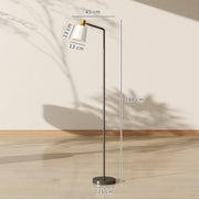 Modern Floor Lamp with Rotatable Head and Adjustable Colour Temperatures for Home, Black AOSOM