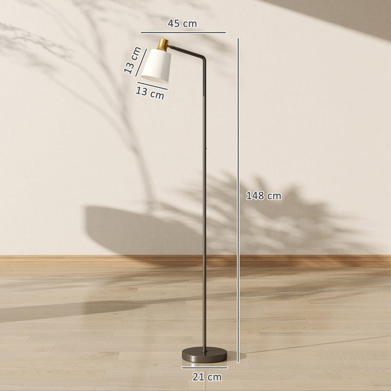 Modern Floor Lamp with Rotatable Head and Adjustable Colour Temperatures for Home, Black AOSOM