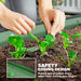 Set of Two Green Steel Garden Planters 181 x 93cm by Outsunny