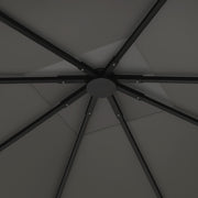 Grey 3m x 3m Gazebo Canopy Replacement Cover Water Resistant with UPF30+ by Outsunny