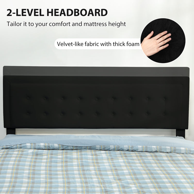 King Size Ottoman Storage Bed with Gas Lift and Front Drawer for Clutter-Free Bedrooms