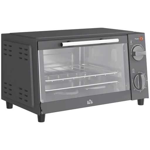 9L Mini Electric Countertop Oven With Timer and Grill Function Ideal for Small Kitchens Grey