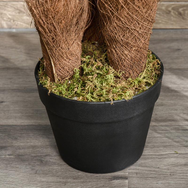 Set of 2 Tall Artificial Palm Trees in Pots for Indoor and Outdoor Tropical Decor 150cm