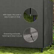Grey Waterproof Cover for 3 Seater Swing Chair Protects Against Rain and UV Damage
