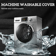 Black 14 Piece Replacement Cushions for Rattan Furniture Outdoor Seat and Back Pads by Outsunny