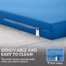 Sky Blue Garden Seat Cushion Pads Set of 3 for Rattan Furniture by Outsunny