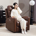 Brown Power Lift Recliner Chair for Elderly With USB Ports and Remote Control by HOMCOM