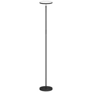 Tall RGB Floor Lamp With Remote Control And Dimmable Light For Bedroom Or Living Room Black