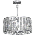 72 Inch Crystal Glass Chandelier Ceiling Light for Living Room or Hallway Silver Tone