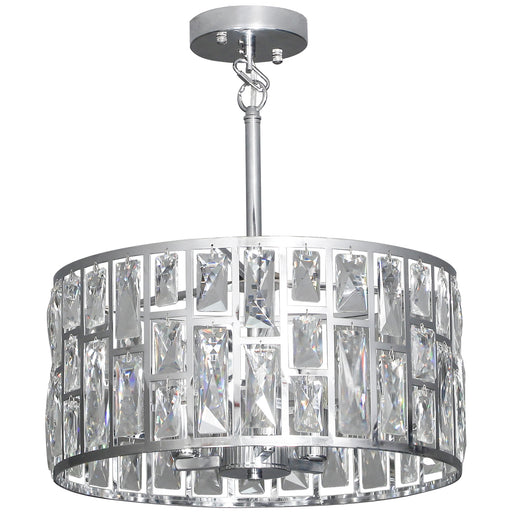 72 Inch Crystal Glass Chandelier Ceiling Light for Living Room or Hallway Silver Tone