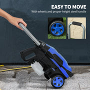 1800W High Pressure Washer 150 Bar Portable Jet Wash Cleaner With Adjustable Nozzle by Outsunny AOSOM