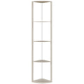 5 Tier LED Floor Lamp With Shelves And Remote Control For Living Room Or Bedroom Oak