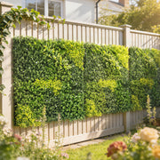 Artificial Plant Wall Panel for Privacy and Year Round Greenery Indoors or Outdoors Green Outsunny