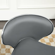 Adjustable Swivel Salon Stool With Wheels For Beauty Treatments And Spa Use, Grey